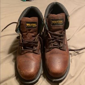 Wolverine steel toed work boots